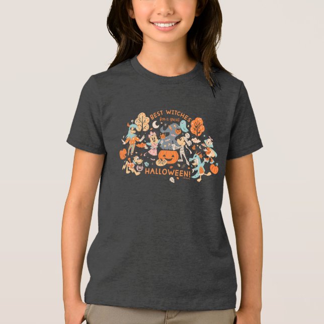 Mickey & Friends Halloween Best Witches Tri-Blend Shirt (Front)