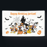 Mickey & Friends Halloween Birthday Banner<br><div class="desc">Celebrate your child's Mickey and Friends Halloween themed Birthday Party with this fun Birthday Banner.</div>