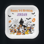 Mickey & Friends Halloween Birthday  Paper Plates<br><div class="desc">Celebrate your child's Mickey and Friends Halloween themed Birthday Party with these fun birthday paper plates.</div>