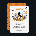 Mickey & Friends Halloween Birthday Thank You<br><div class="desc">Thank all your family and friends for coming to your little Halloween themed Birthday with these Mickey Mouse Thank You notes. Personalize by adding a custom message!</div>