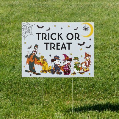 Mickey &amp; Friends | Halloween Treat Yourself Sign