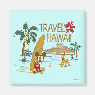 Mickey & Friends Hawaii Magnet