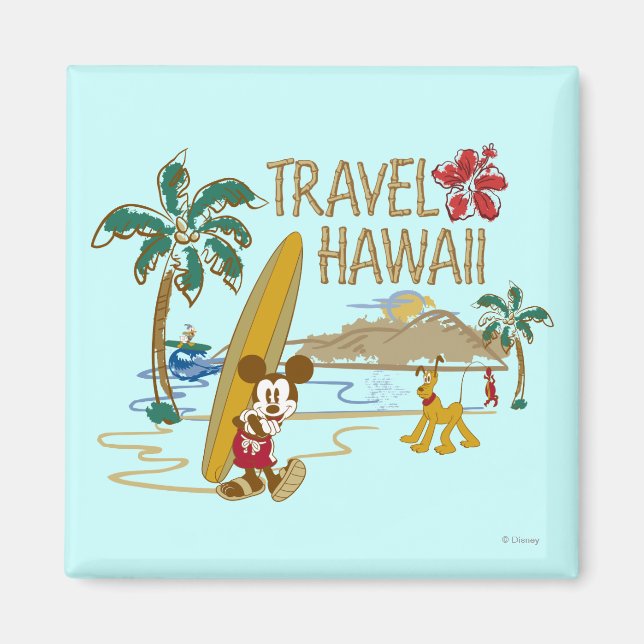 Mickey & Friends | Hawaii Magnet (Front)