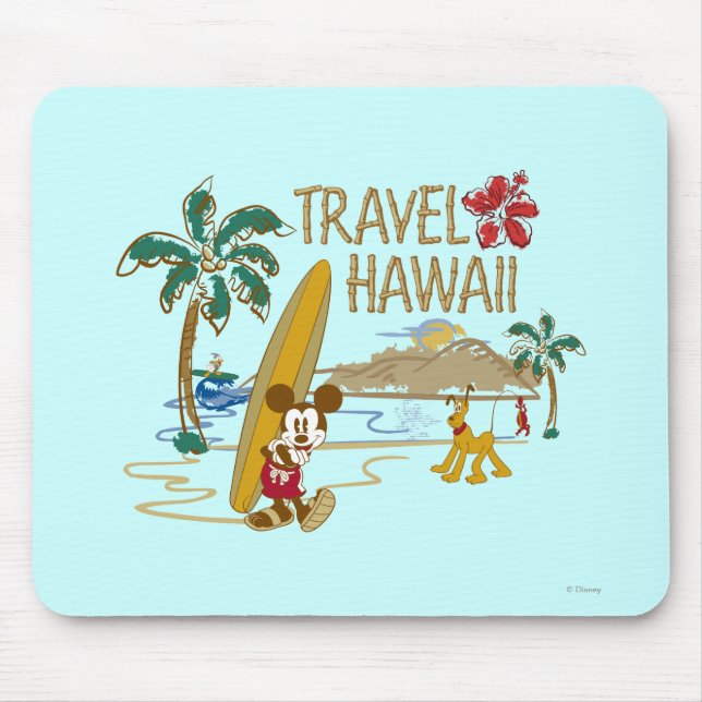 Mickey & Friends | Hawaii Mouse Pad (Front)