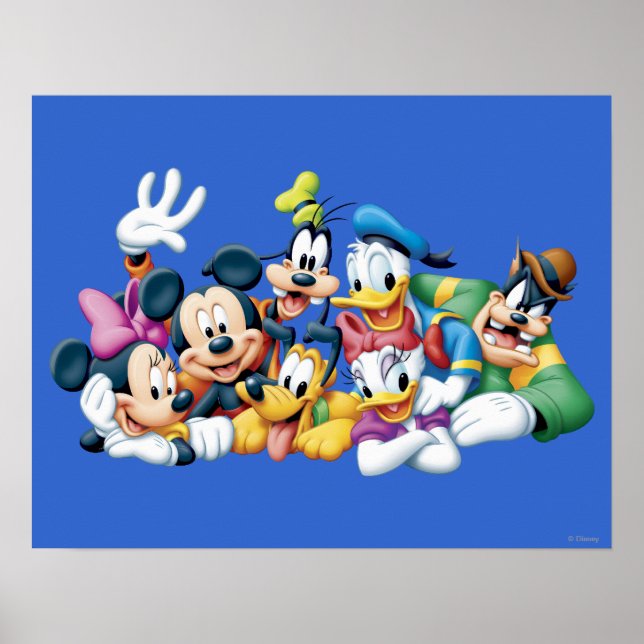 Mickey & Friends | Kneeling Poster (Front)