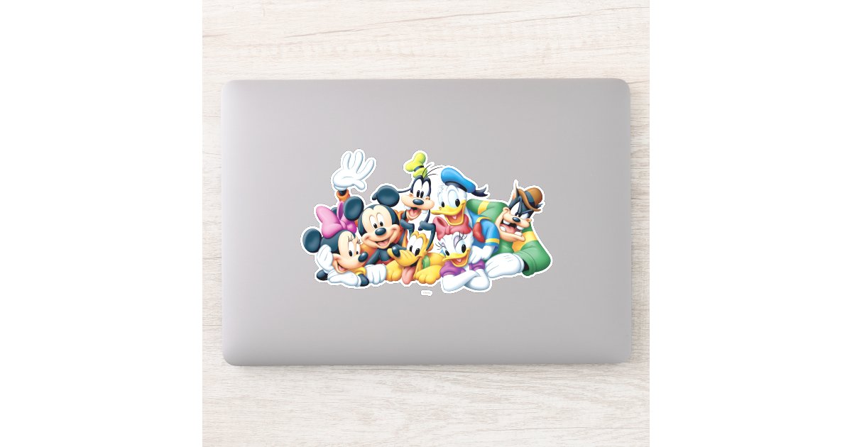 Mickey & Friends Kneeling Sticker Zazzle