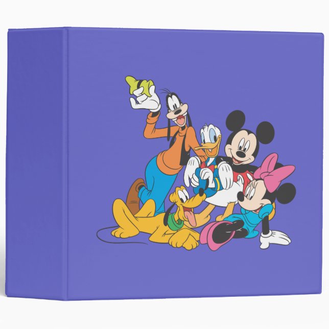 Mickey & Friends | Leaning 3 Ring Binder (Front/Spine)
