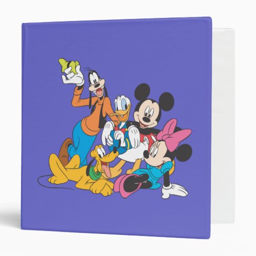 Mickey  Friends  Leaning 3 Ring Binder