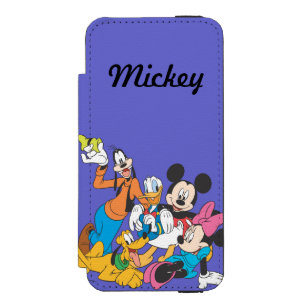 Mickey & Friends   Leaning iPhone SE/5/5s Wallet Case