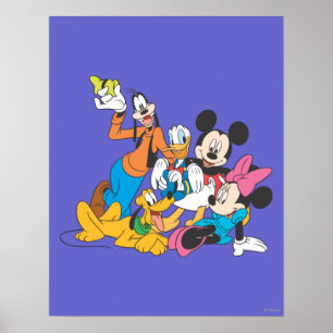 Mickey & Friends   Leaning Poster