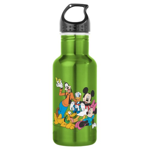 Mickey  Friends  Leaning Stainless Steel Water Bottle