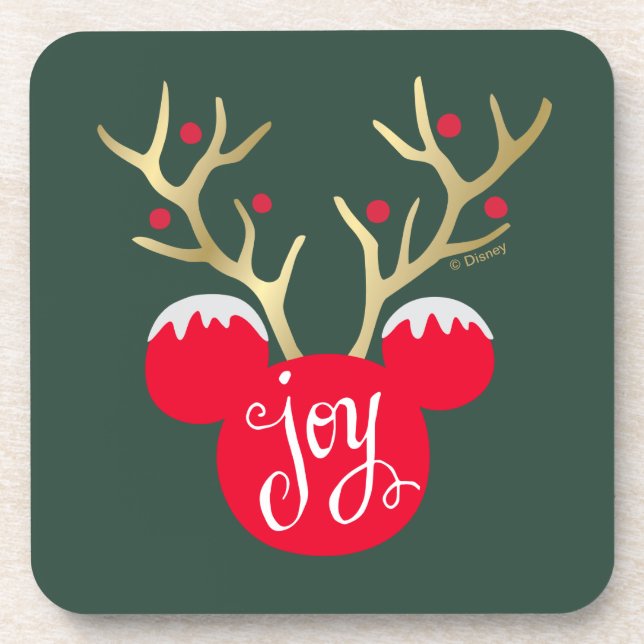 Mickey & Friends | Mickey Christmas Joy Beverage Coaster (Front)
