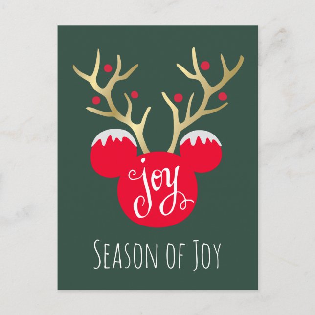 Mickey & Friends | Mickey Christmas Joy Holiday Postcard (Front)