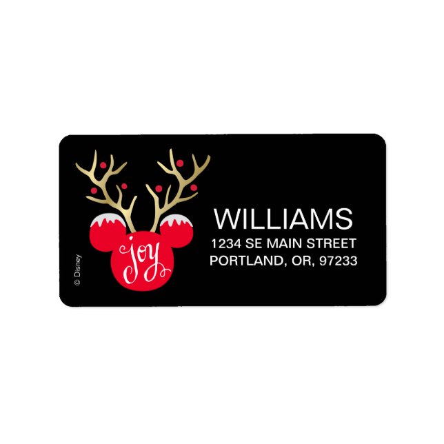 Mickey & Friends | Mickey Christmas Joy Label (Front)