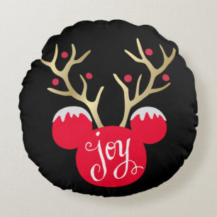 Mickey & Friends Mickey Christmas Joy Round Pillow