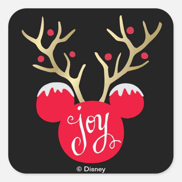 Mickey & Friends | Mickey Christmas Joy Square Sticker