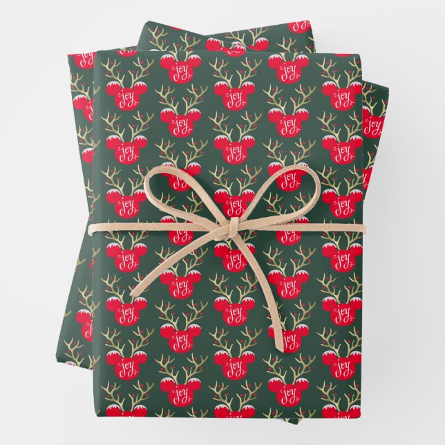 Mickey & Friends | Mickey Christmas Joy Wrapping Paper Sheets (In situ)