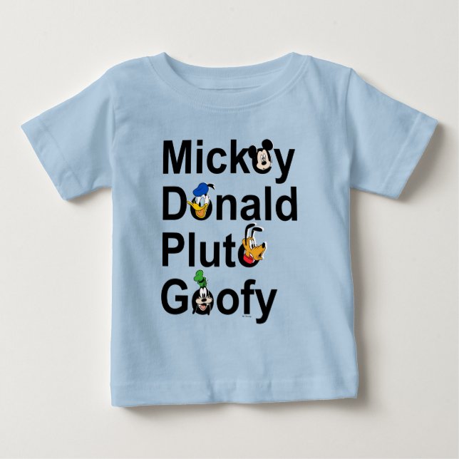 Mickey & Friends | Mickey Donald Pluto Goofy Baby T-Shirt (Front)