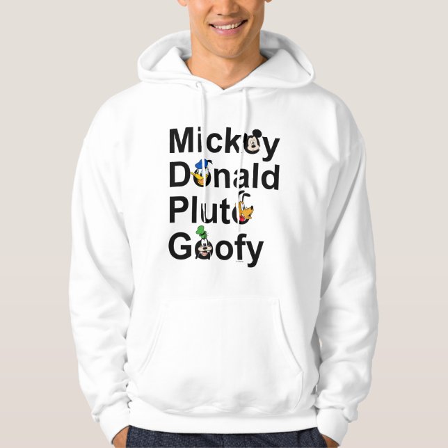 Mickey & Friends | Mickey Donald Pluto Goofy Hoodie (Front)