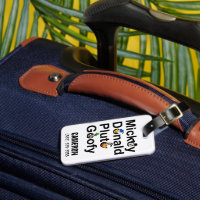 Goofy luggage tag deals