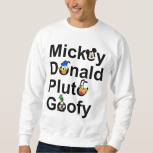 Mickey & Friends Mickey Donald Pluto Goofy Sweatshirt