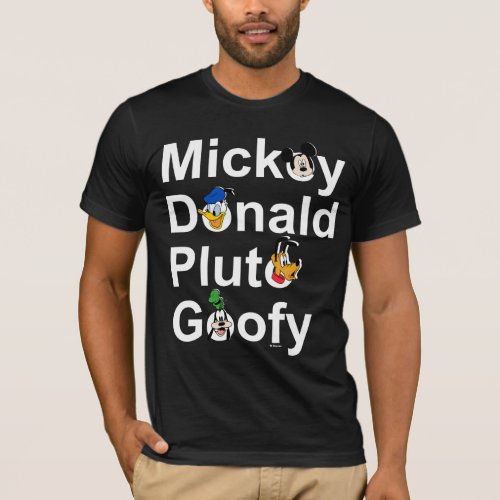 Mickey  Friends  Mickey Donald Pluto Goofy T_Shirt