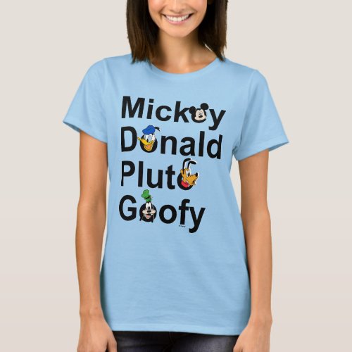 Mickey  Friends  Mickey Donald Pluto Goofy T_Shirt