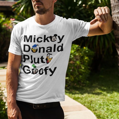 Mickey  Friends  Mickey Donald Pluto Goofy T_Shirt