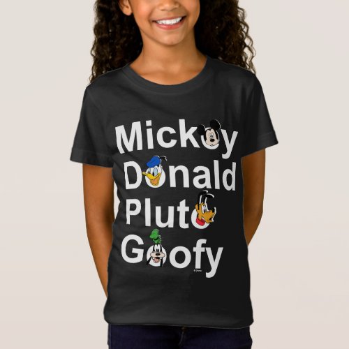 Mickey  Friends  Mickey Donald Pluto Goofy T_Shirt