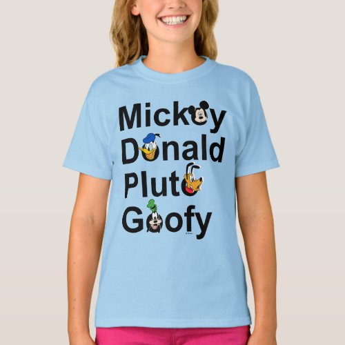 Mickey  Friends  Mickey Donald Pluto Goofy T_Shirt