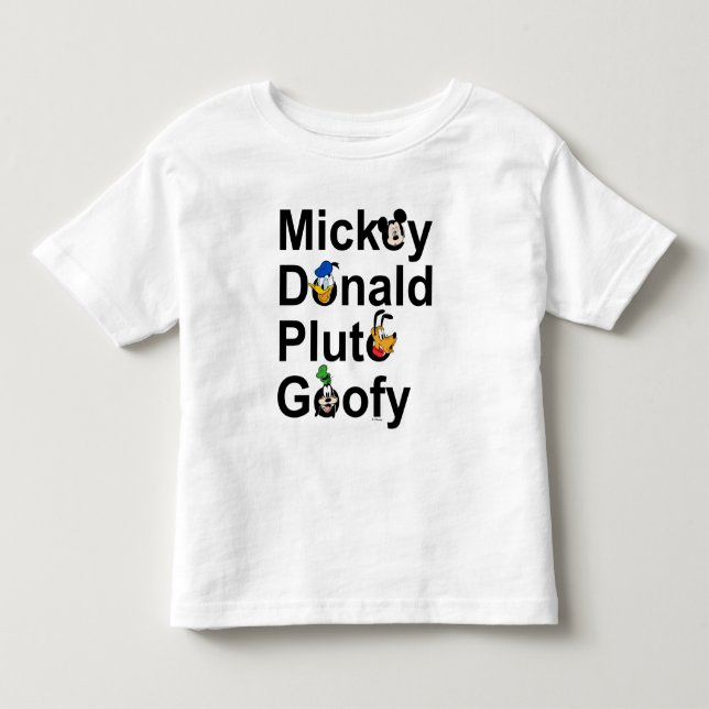 Mickey & Friends | Mickey Donald Pluto Goofy Toddler T-shirt (Front)