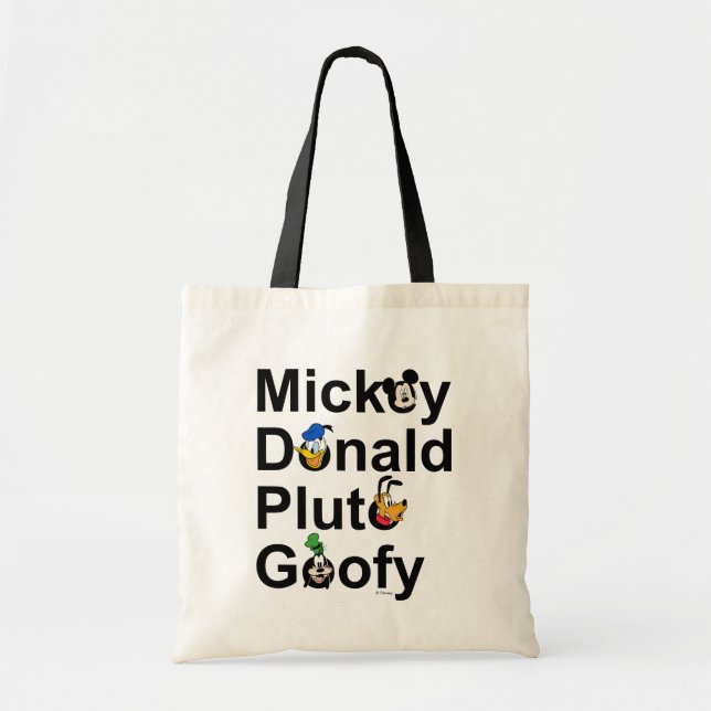 Mickey & Friends | Mickey Donald Pluto Goofy Tote Bag (Front)