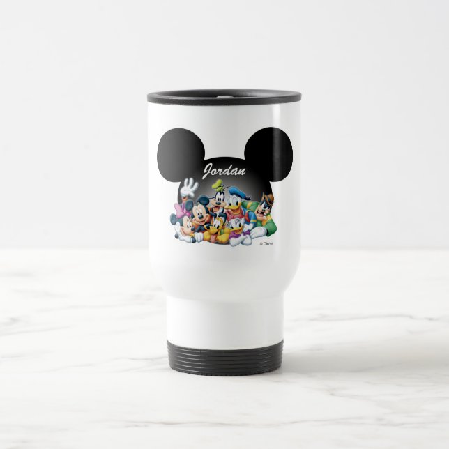 Mickey & Friends | Mickey Ears - Add Your Name Travel Mug (Center)