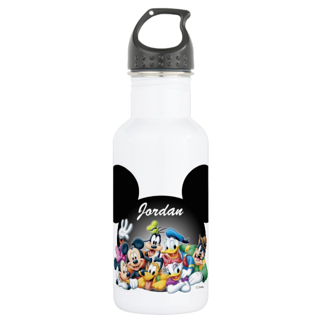 Mickey & Friends | Mickey Ears - Add Your Name Water Bottle (Front)