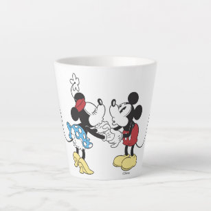 Mickey & Friends Mickey & Minnie Kissing Latte Mug