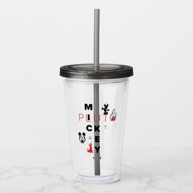 Mickey & Friends | Mickey & Pluto Best Pals Acrylic Tumbler (Front)