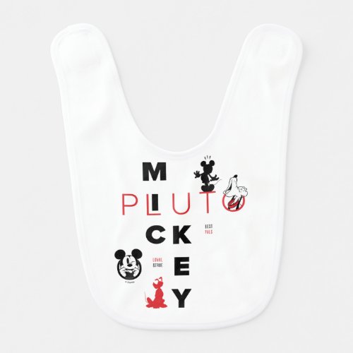 Mickey  Friends  Mickey  Pluto Best Pals Baby Bib
