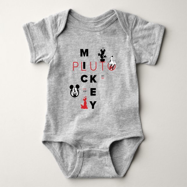 Mickey & Friends | Mickey & Pluto Best Pals Baby Bodysuit (Front)