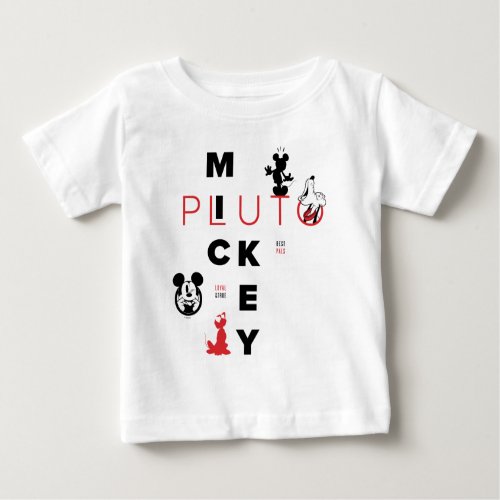 Mickey  Friends  Mickey  Pluto Best Pals Baby T_Shirt