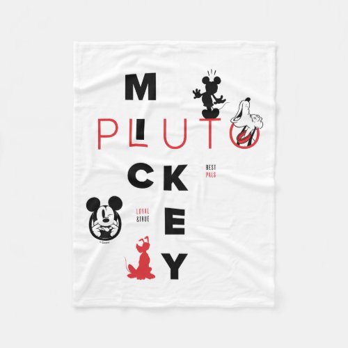 Mickey  Friends  Mickey  Pluto Best Pals Fleece Blanket
