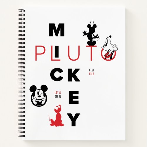 Mickey  Friends  Mickey  Pluto Best Pals Notebook