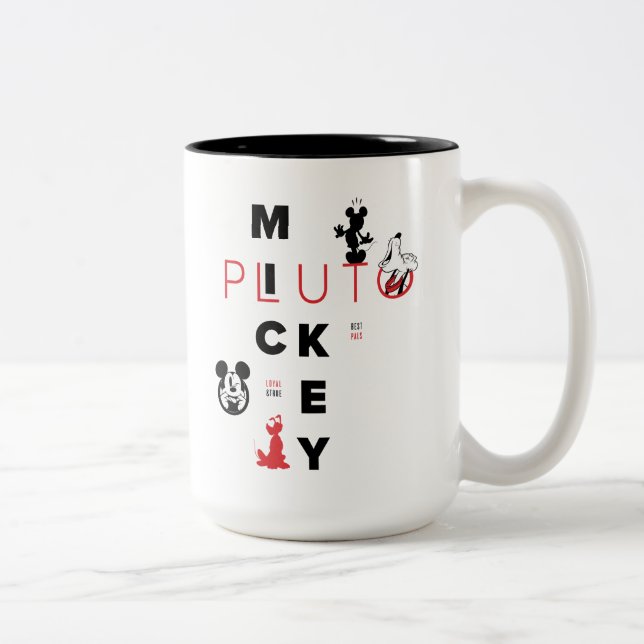 Mickey & Friends | Mickey & Pluto Best Pals Two-Tone Coffee Mug (Right)