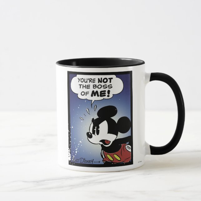 Mickey & Friends Mickey You're Not the Boss of ME Mug (Right)