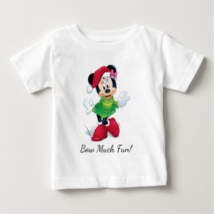 Mickey & Friends Minnie Dressed For Christmas Baby T-Shirt