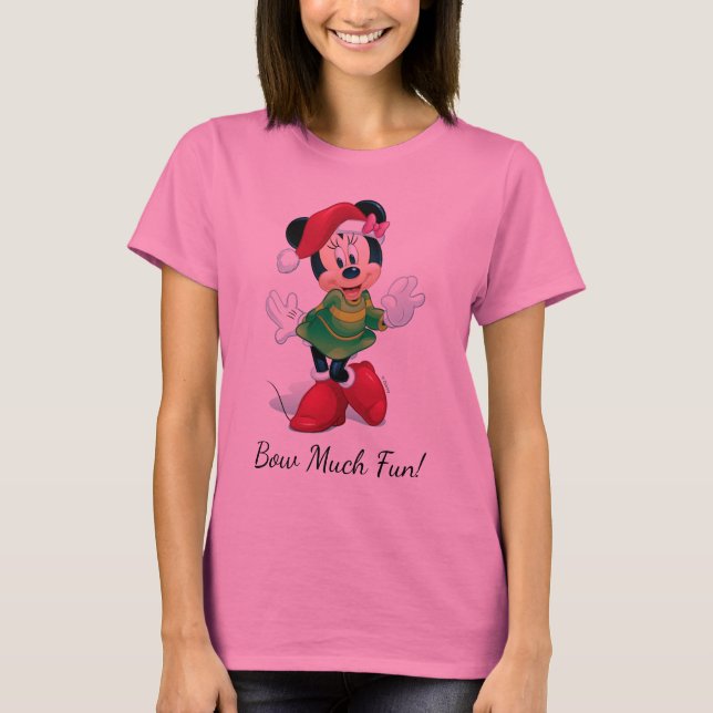 Mickey & Friends | Minnie Dressed For Christmas T-Shirt (Front)