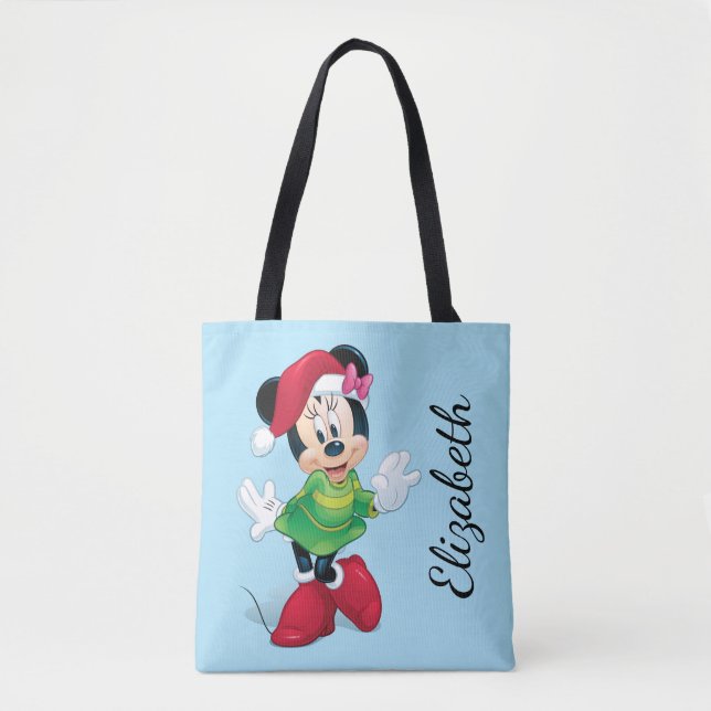 Mickey & Friends | Minnie Dressed For Christmas Tote Bag (Front)