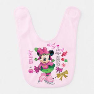 Mickey & Friends Minnie Holiday Cheer Baby Bib