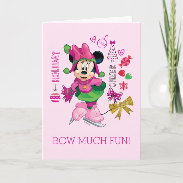 Mickey & Friends | Minnie Holiday Cheer Card (Front)
