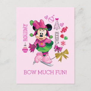 Mickey & Friends   Minnie Holiday Cheer Postcard