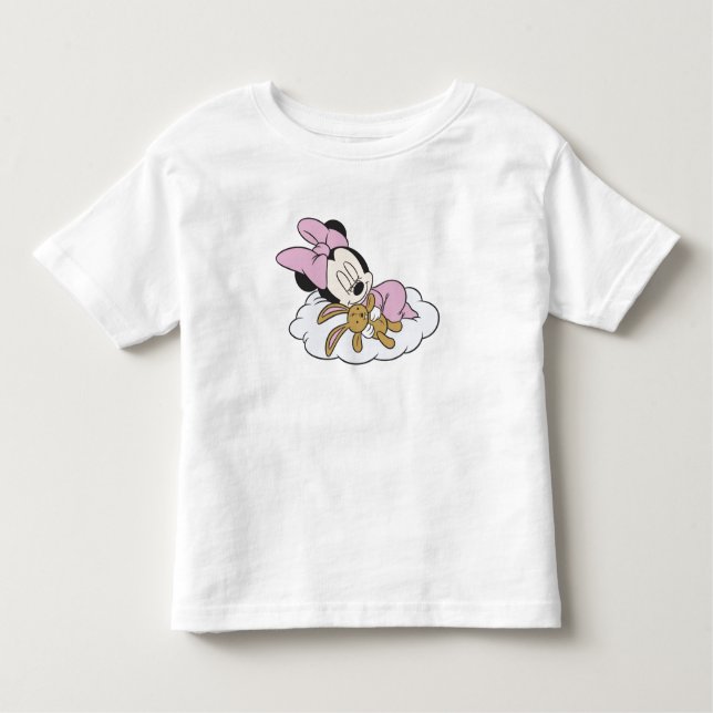 Mickey & Friends Minnie Sleeping on a Cloud Toddler T-shirt (Front)